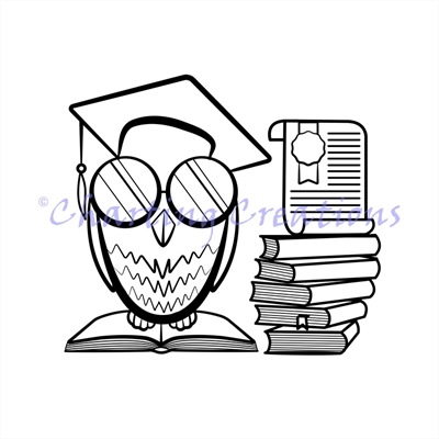 (image for) Owl Graduation Silhouette